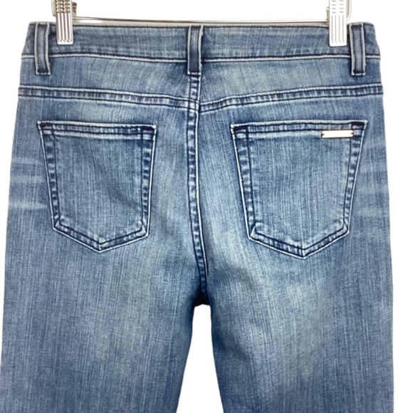 Michael Kors Selma Flare Denim Jeans Size 4 Long‎ Inseam Tall Jeans - Picture 6 of 10